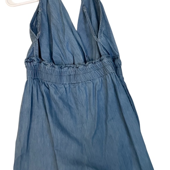 Thread Story Blue Denim Jumpsuit with Adjustable Straps - Size Large - Picture 9 of 11
